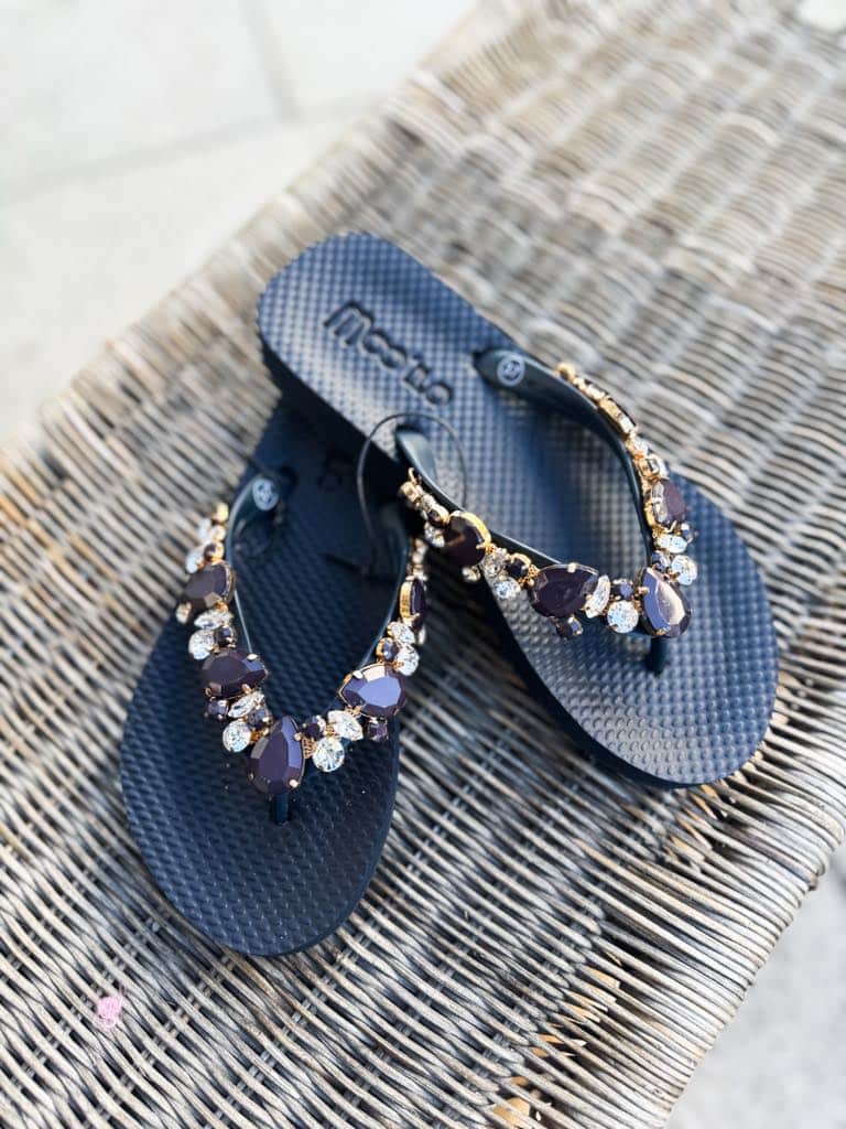 Mooilo Flip Flops Navy