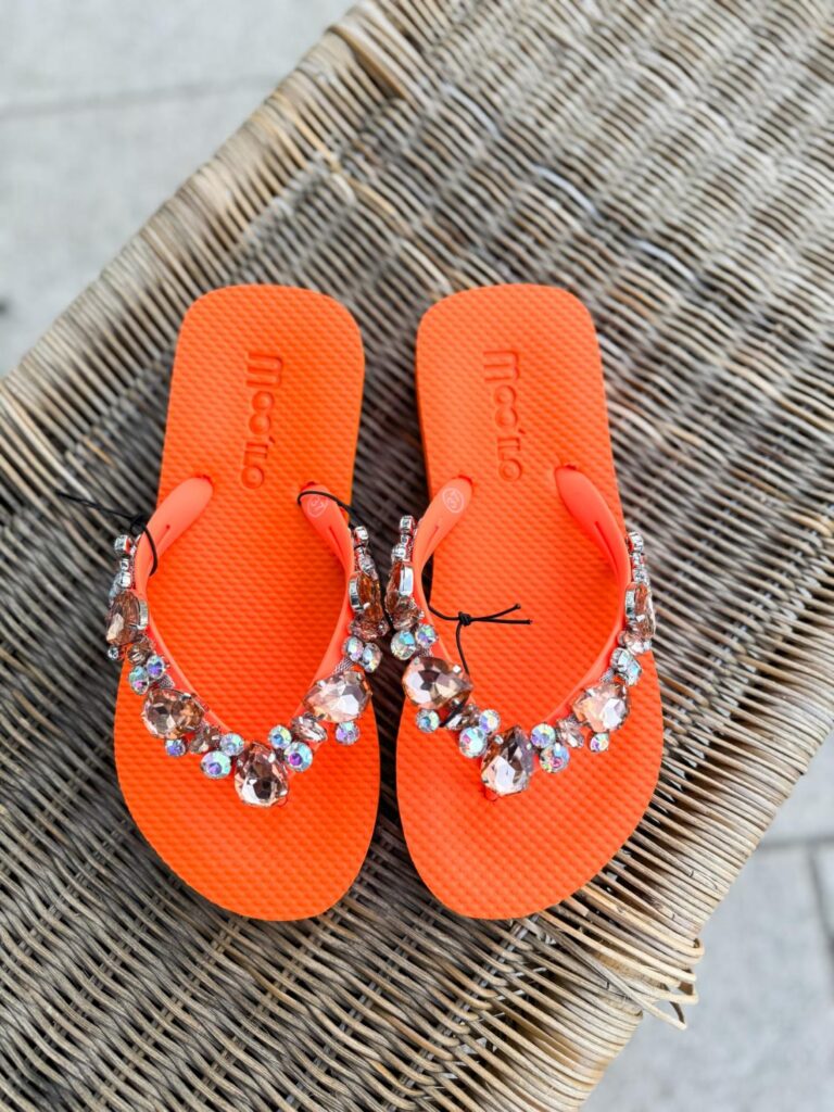 Mooilo Flip Flops Orange