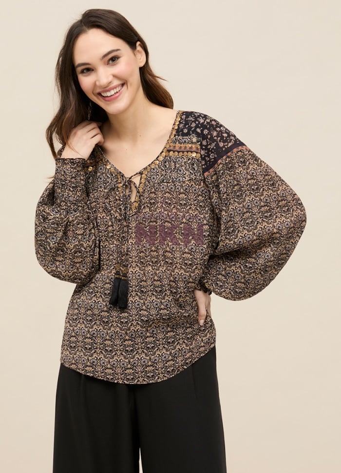 Nekane Zinza Blouse Sort