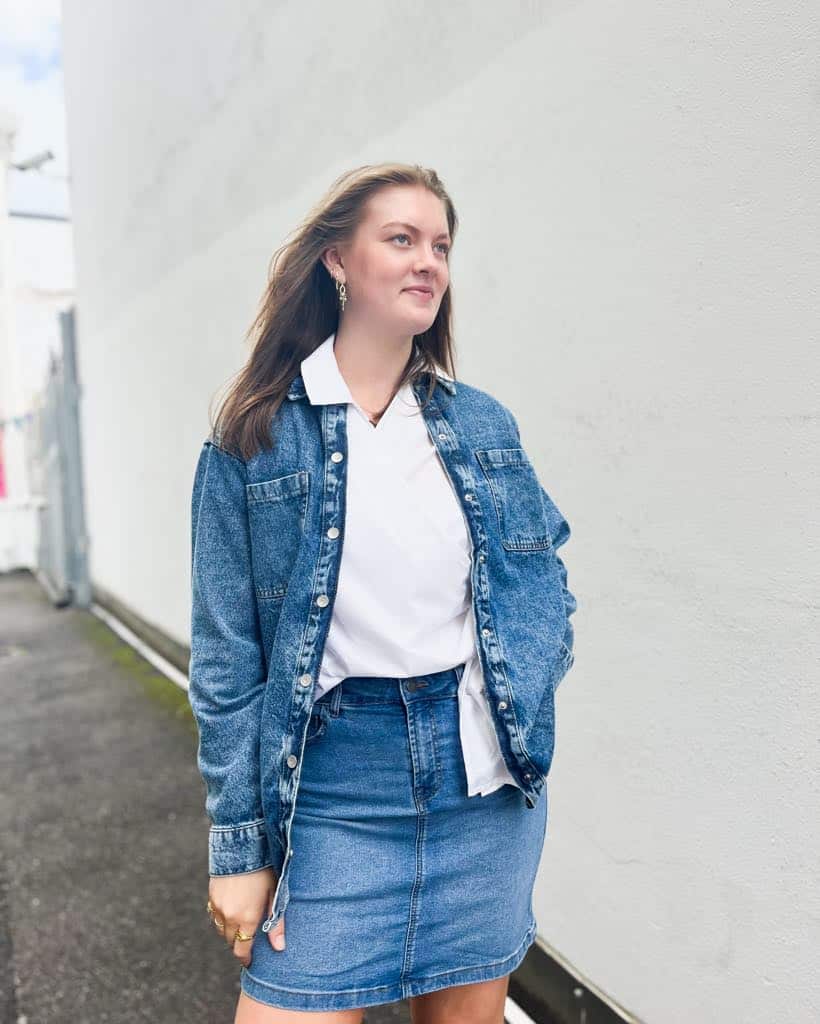 Noisy May Alva Denim Shacket