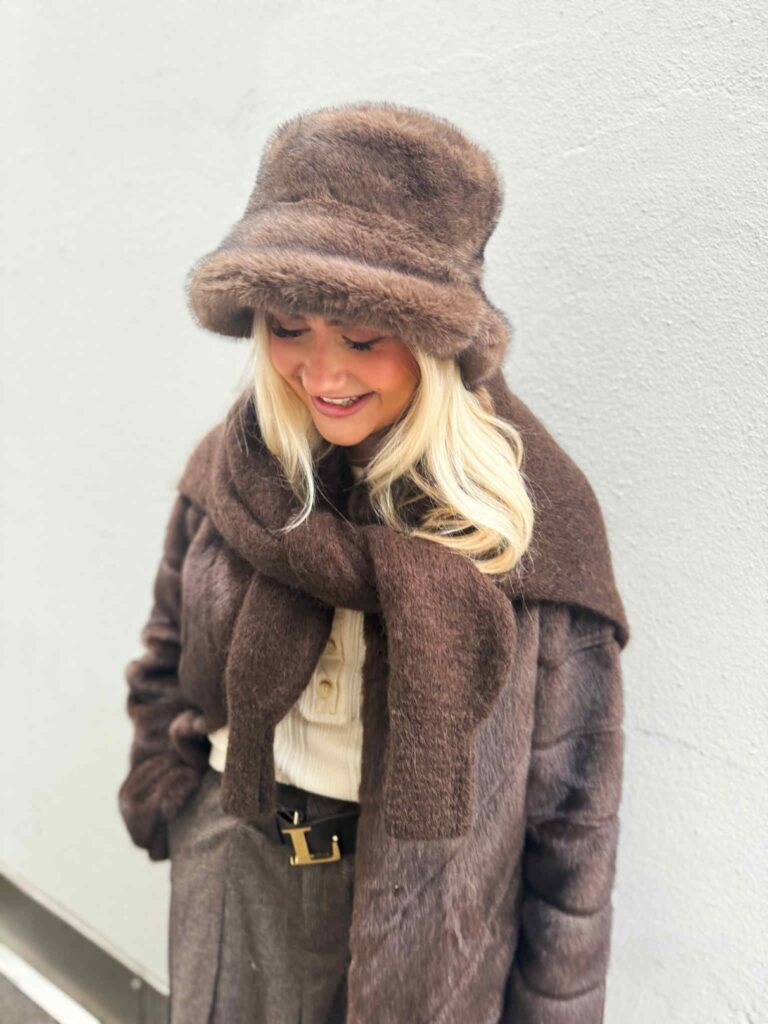 Noma Aurora Fuskepels Hatt Minkbrun