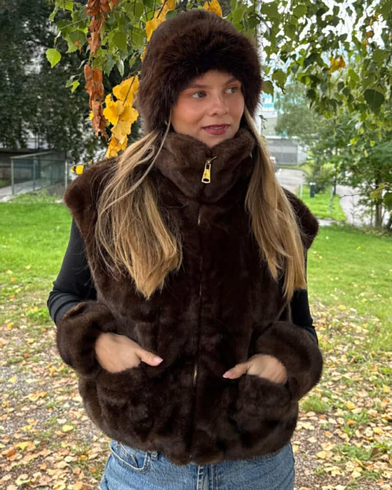 Noma Fuskepels St. Moritz Vest Mink