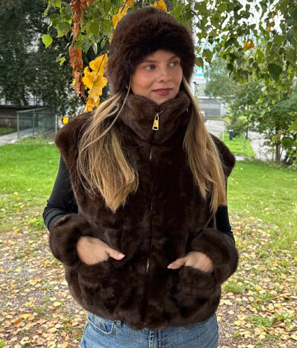 Noma Fuskepels St. Moritz Vest Mink