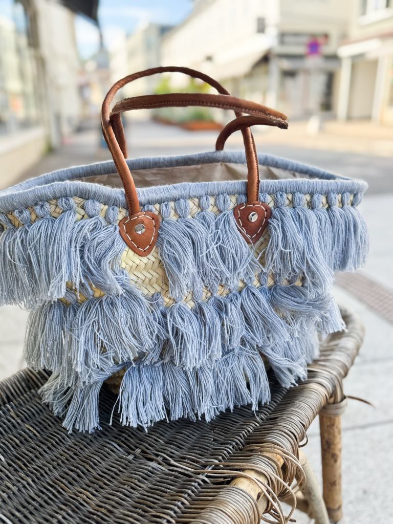 Noma Håndlagd kurv fra Marrakech Blå