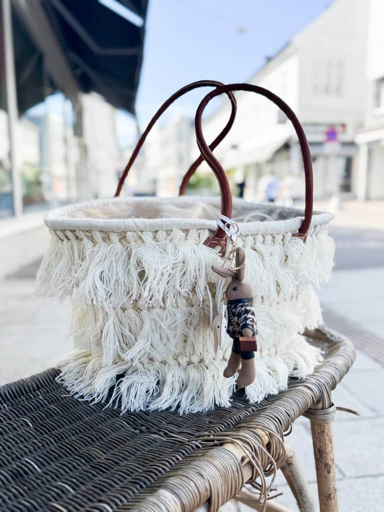 Noma Håndlagd kurv fra Marrakech Creme