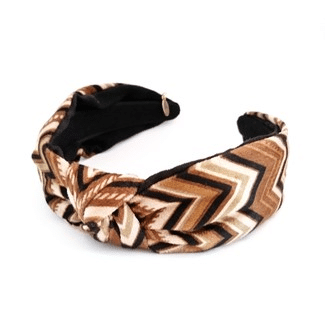 Noma Hårbøyle Knute Zikk Zakk Brun/beige/sort