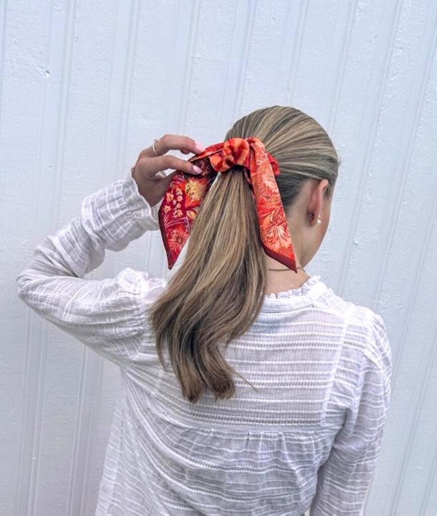 Noma Silke Scrunchie Rødorange