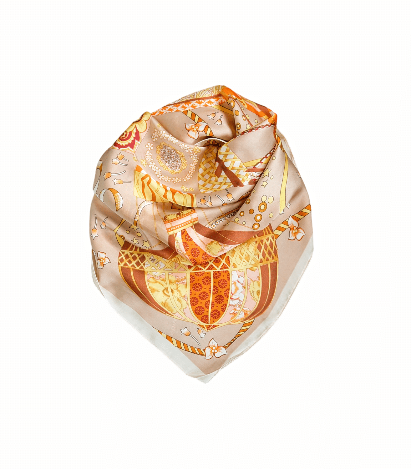 Noma Silke Skjerf Beige/Multicolor