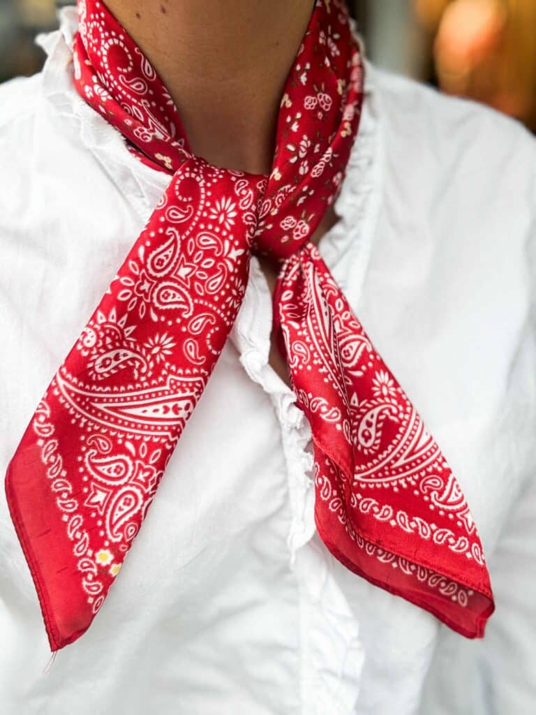 Noma Silke Skjerf Rød Bandana