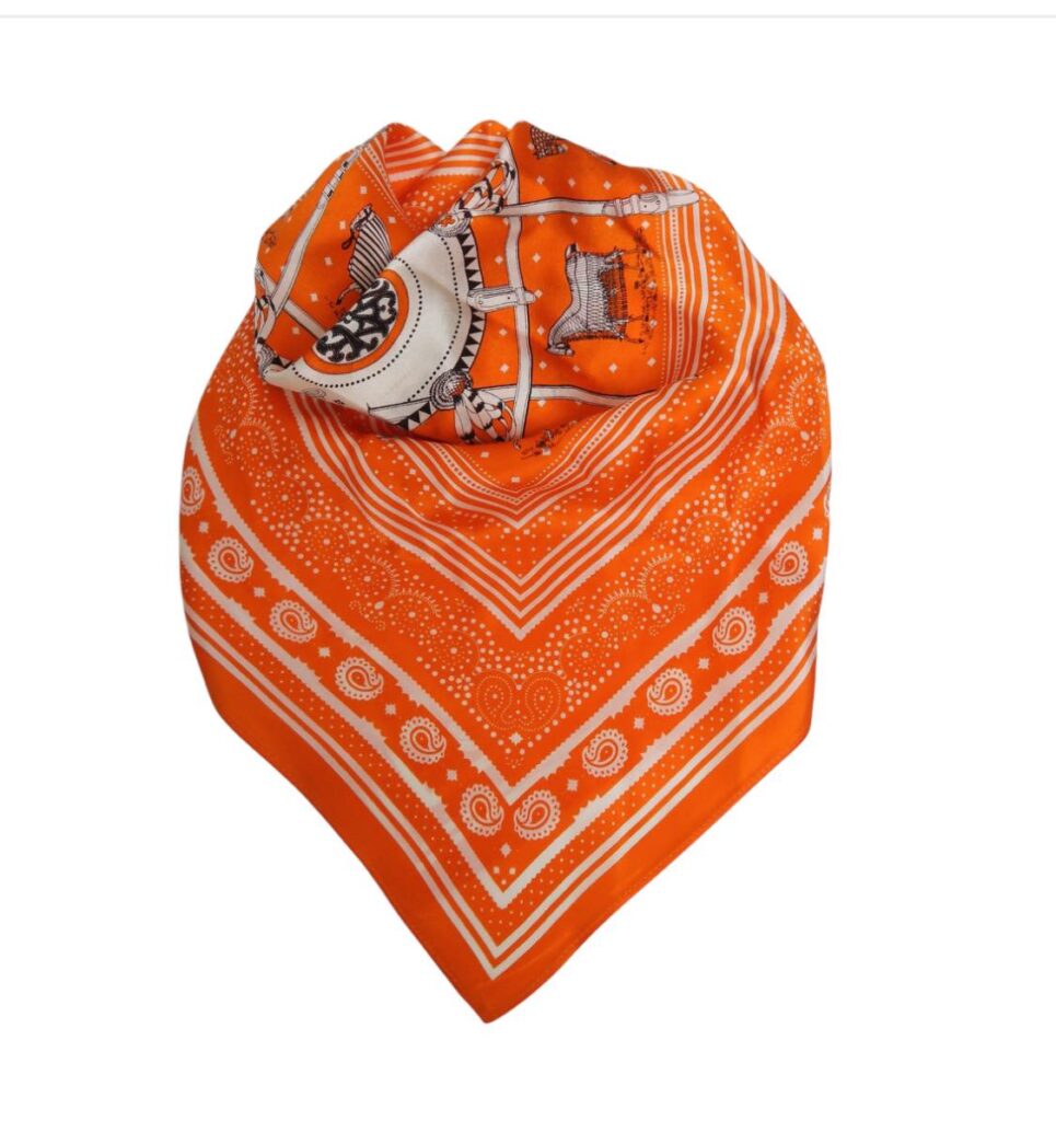 Noma Silkeskjerf Orange Horse