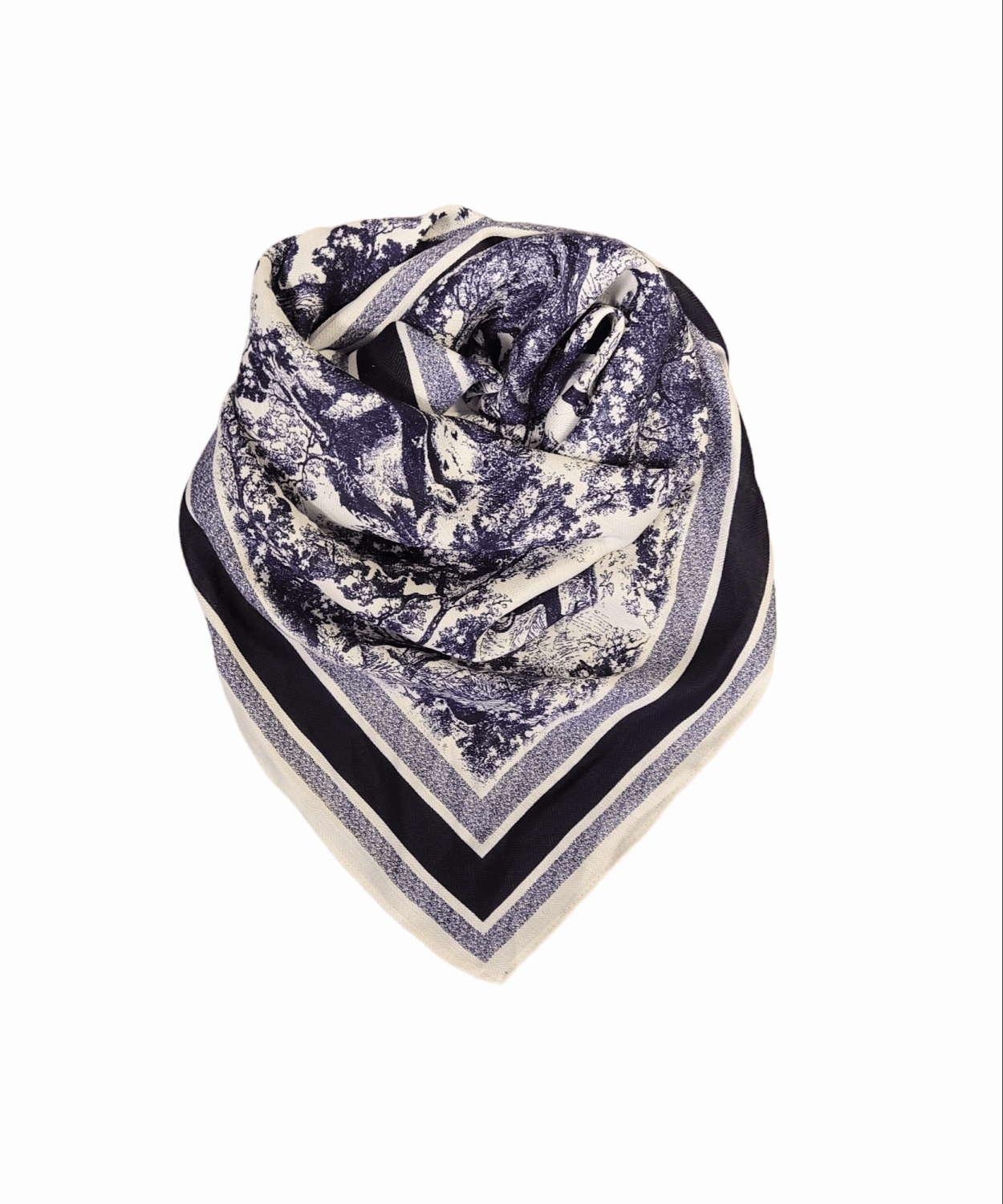 Noma Skjerf Square Blåtoner/Off White