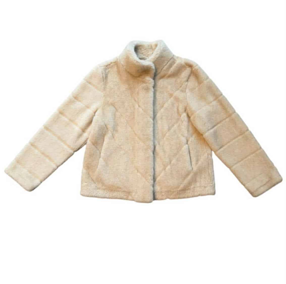 Noma Sonja Kort Fuskepels Jakke Lys Beige