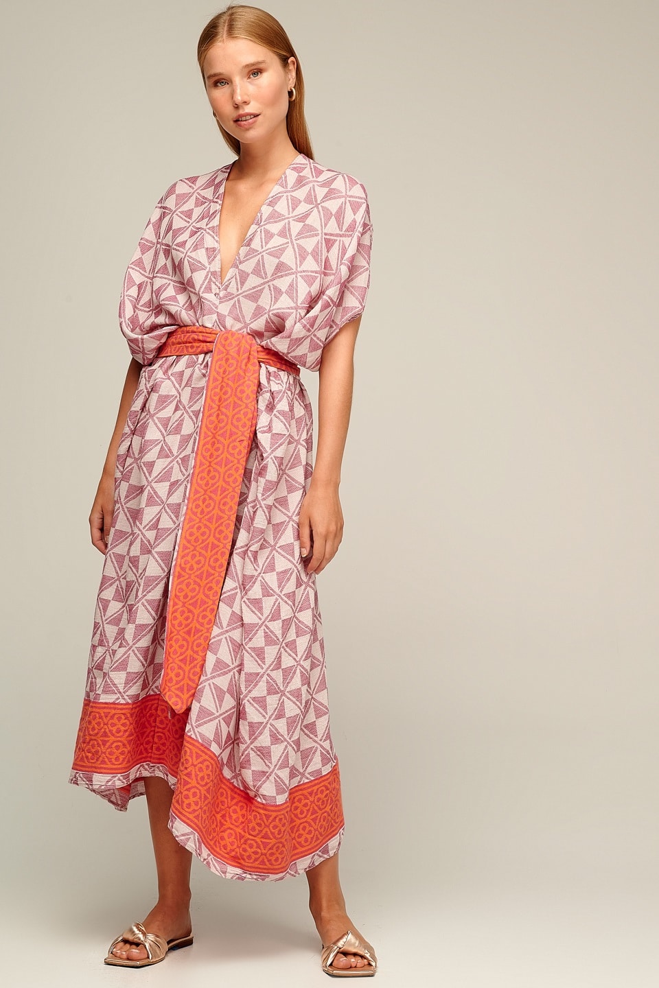 Pearl & Caviar Zakar Maxi Dress Fuchia ONE SIZE