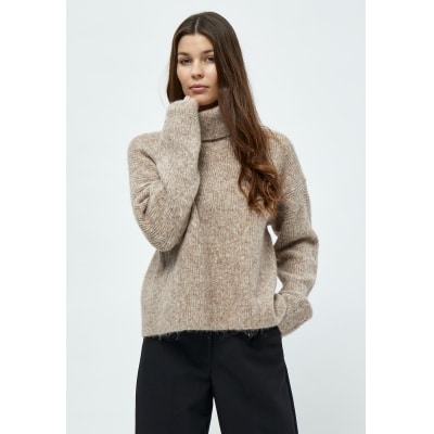 Peppercorn Gaia Highneck Pullover Tobacco Melange