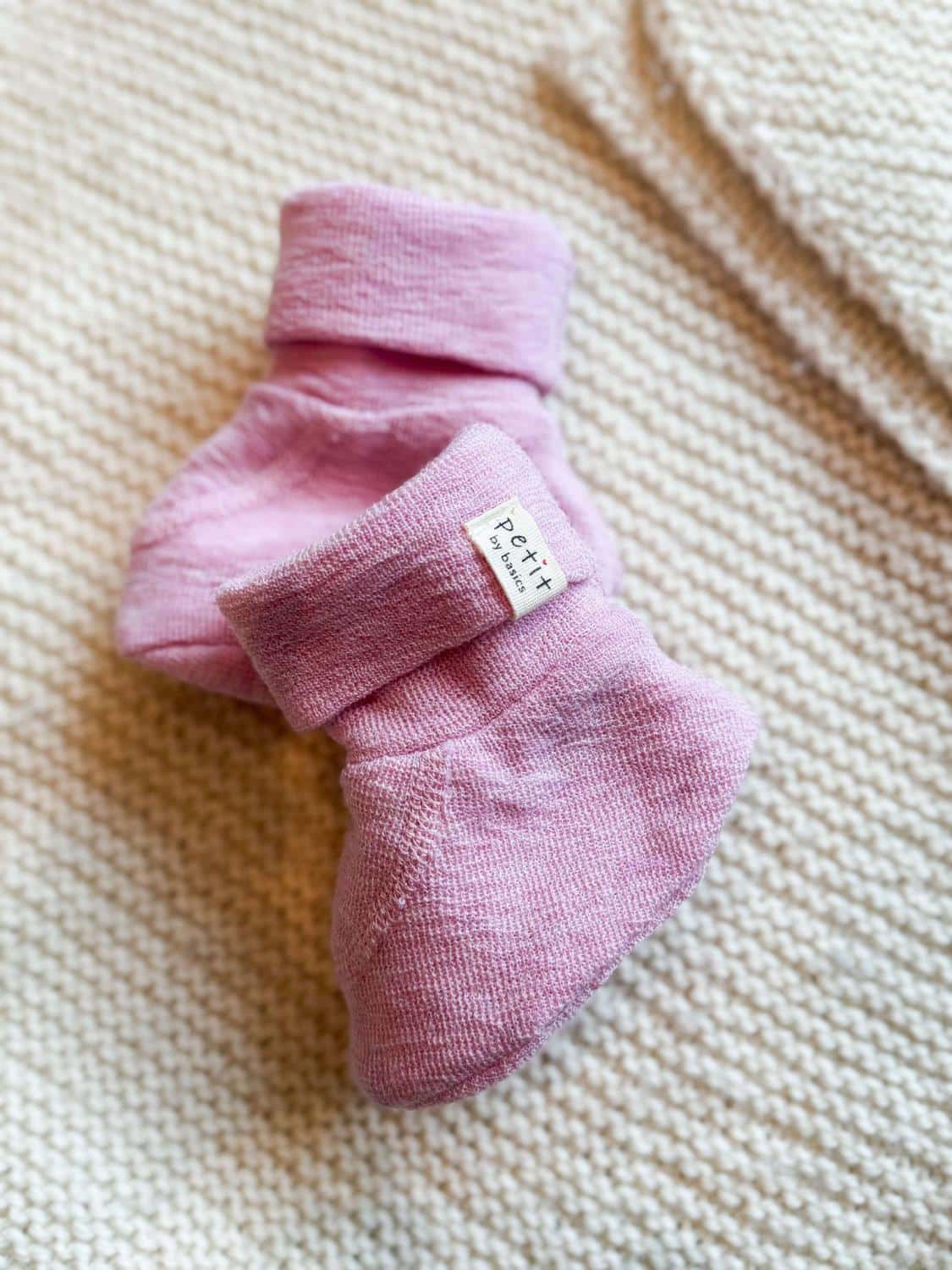 Petit By Basics Footie Violet Ice Melange