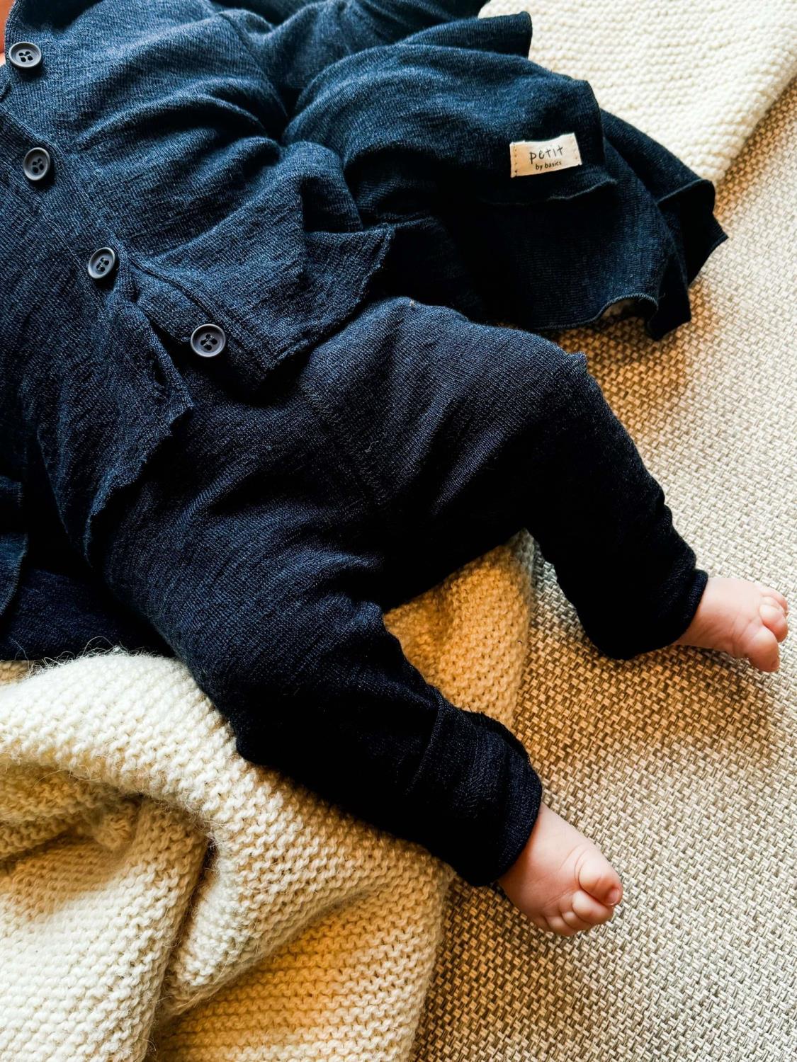 Petit By Basics Leggings Midnight Blue Melange