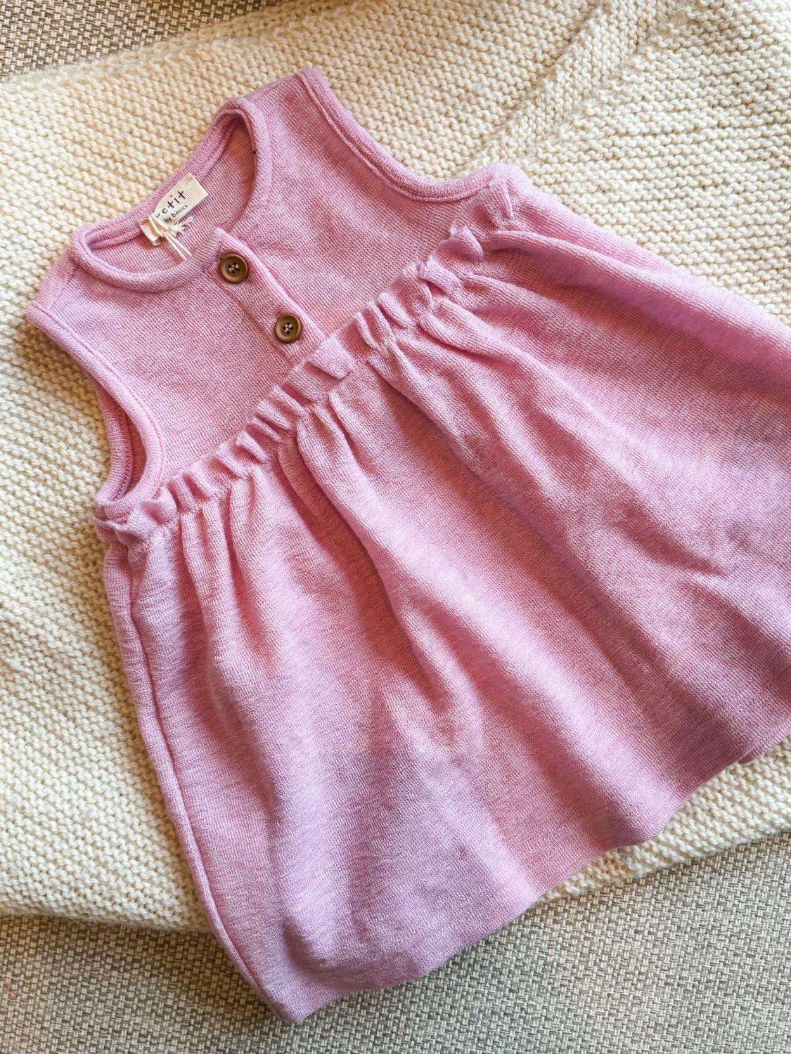 Petit By Basics Tunic Dress Violet Ice Melange