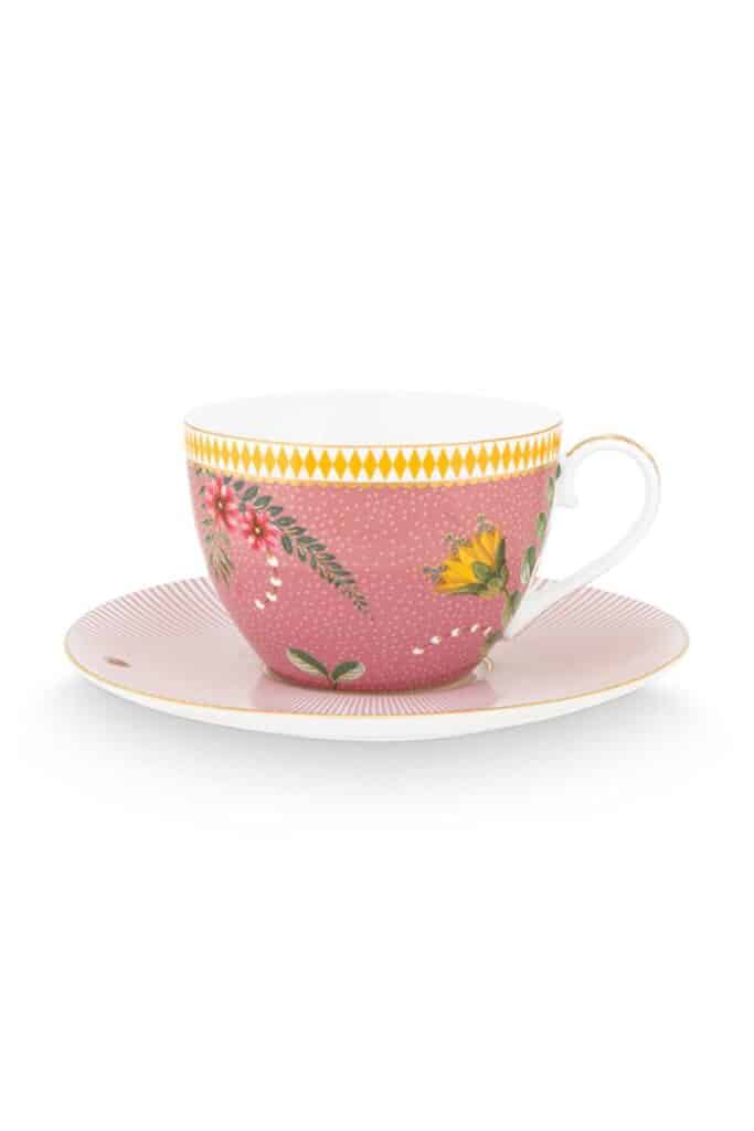 PIP Cup & Saucer La Majorelle Pink 280ml