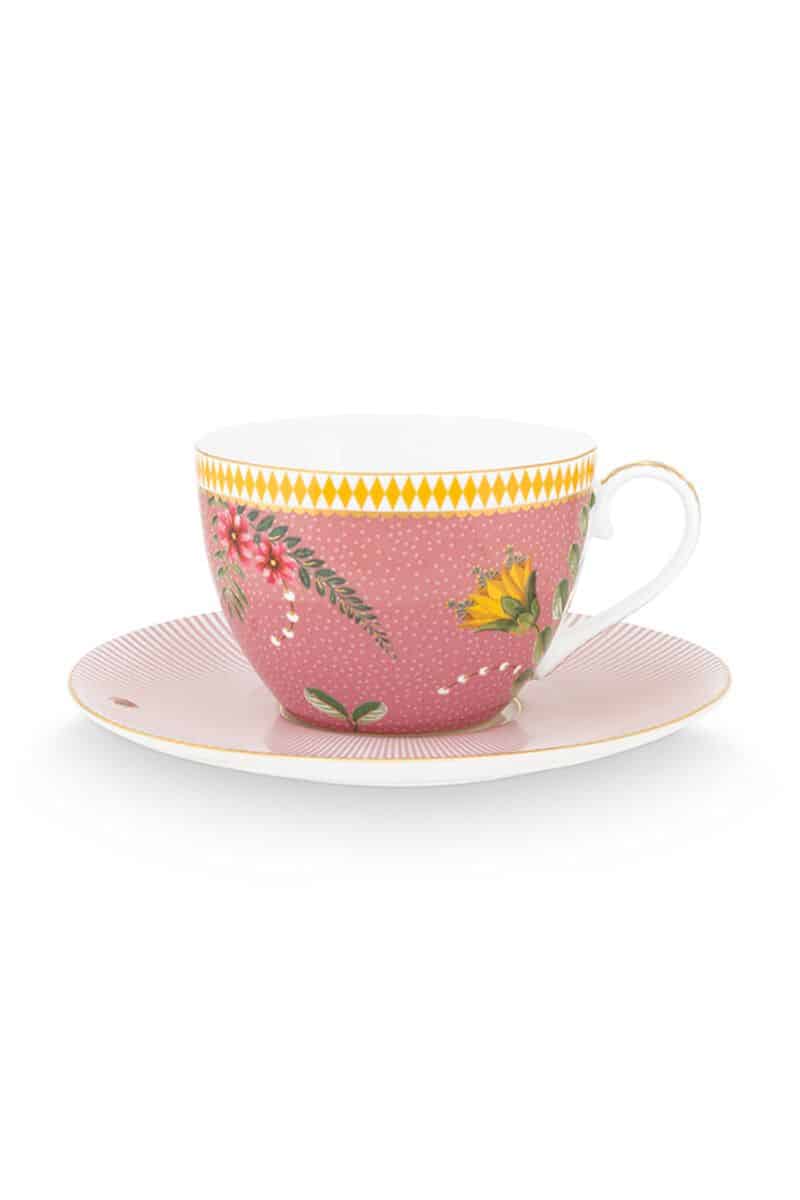 PIP Cup & Saucer La Majorelle Pink 280ml
