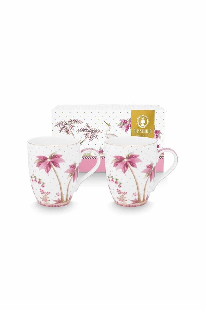 PIP Set/2 Mugs Large Jolie Dots Gold 350ml