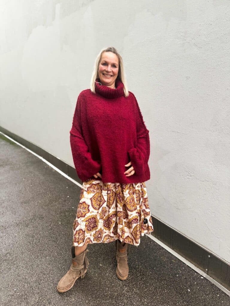 Reunion Knitted Sweater Wine