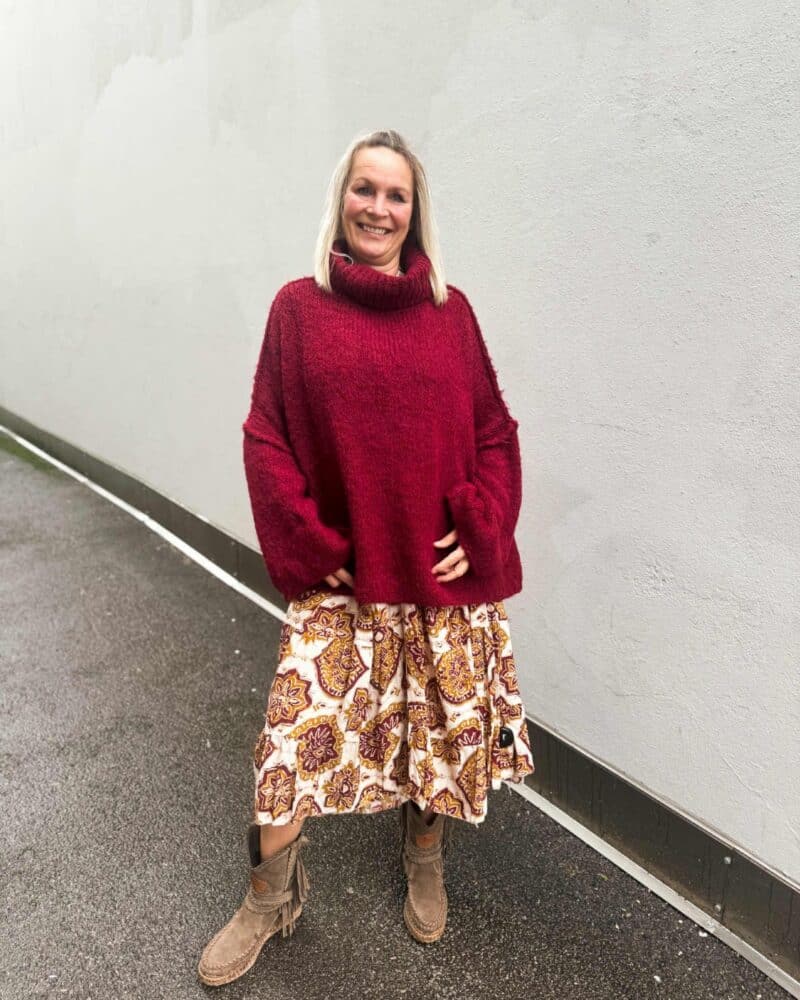 Reunion Knitted Sweater Wine