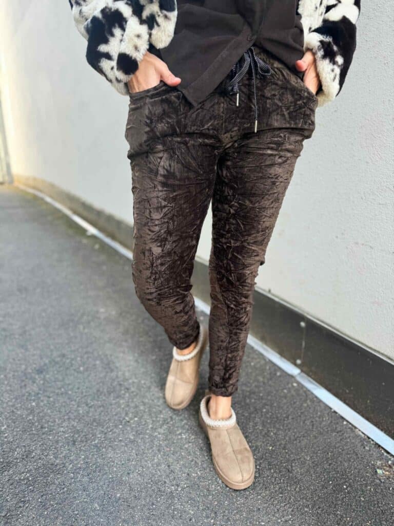 Reunion Velvet Pants Espresso