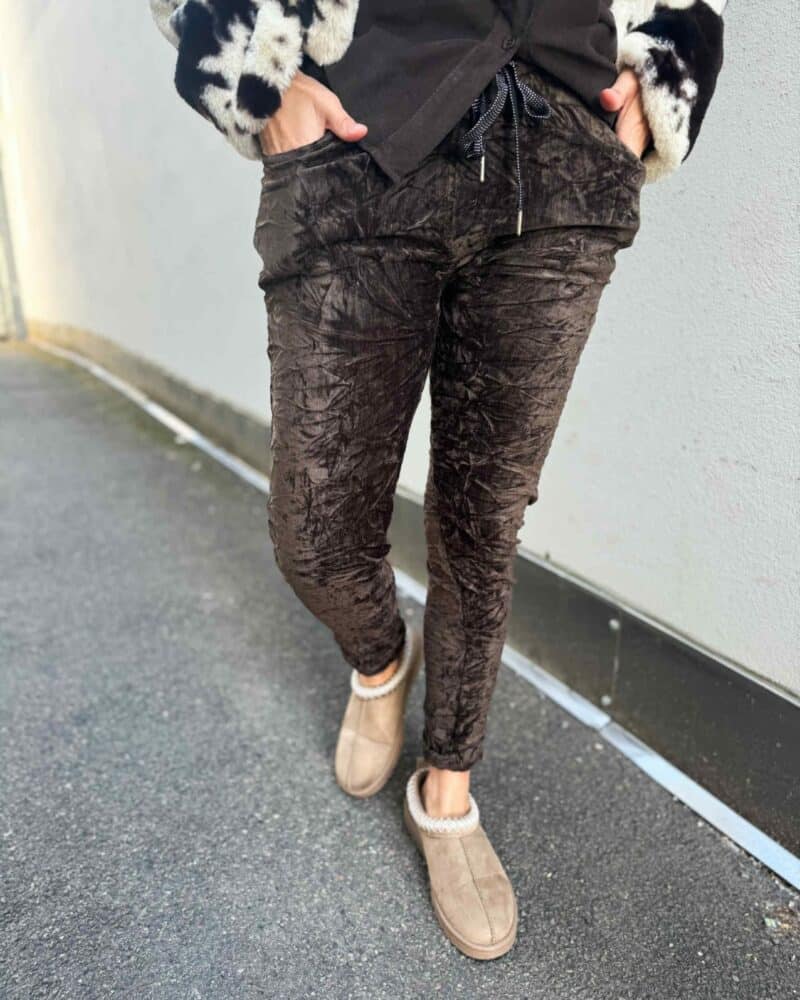 Reunion Velvet Pants Espresso