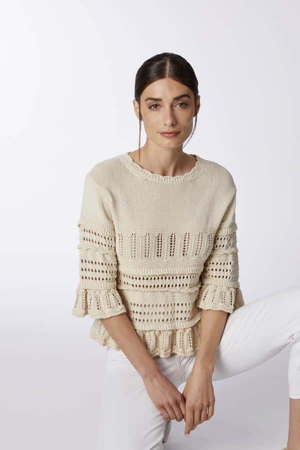 Rich & Royal Crew Neck C. White Stone