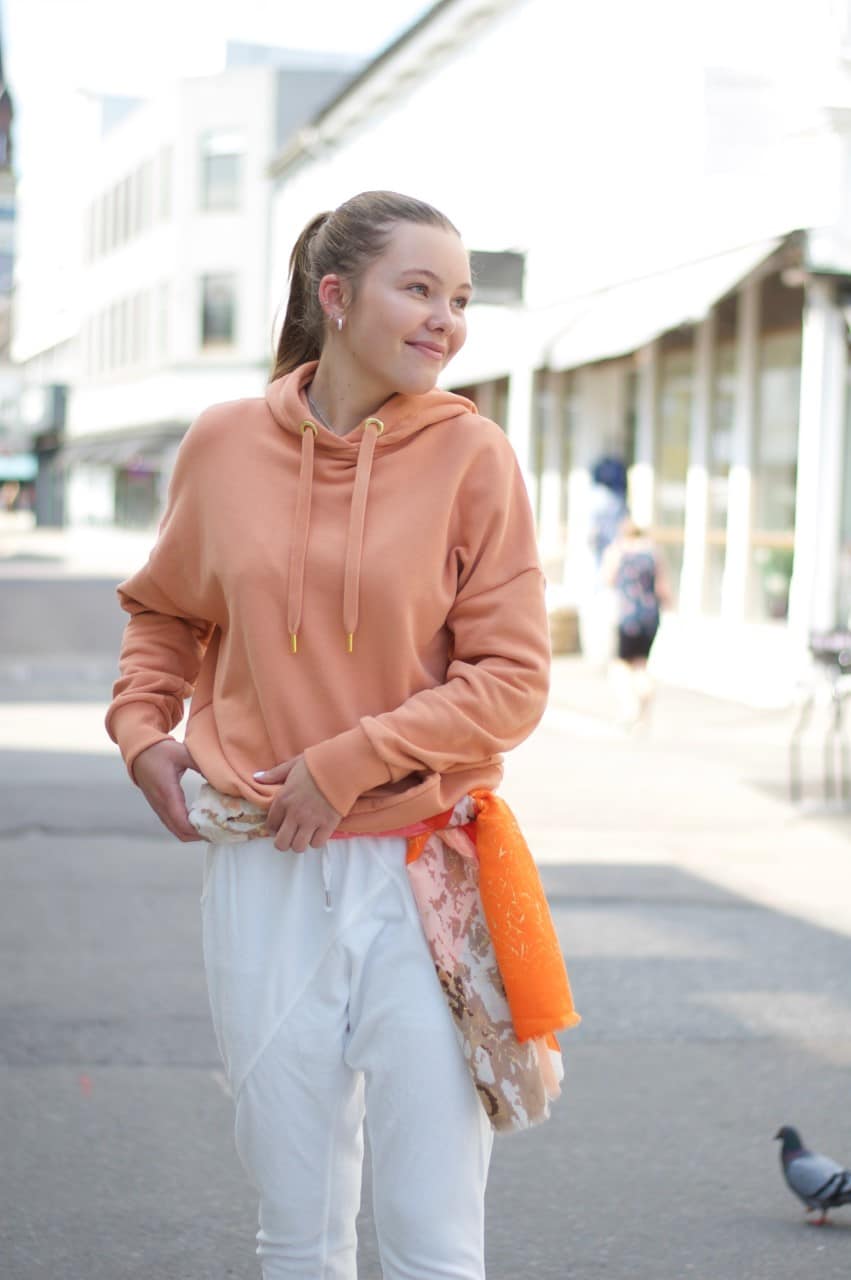 Rich & Royal Felpa Hoodie Summer Orange