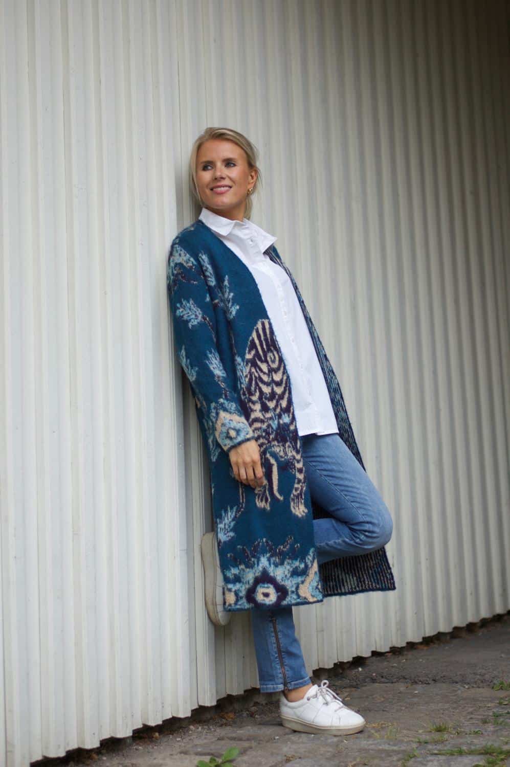 rich&royal Cardigan with Animal print