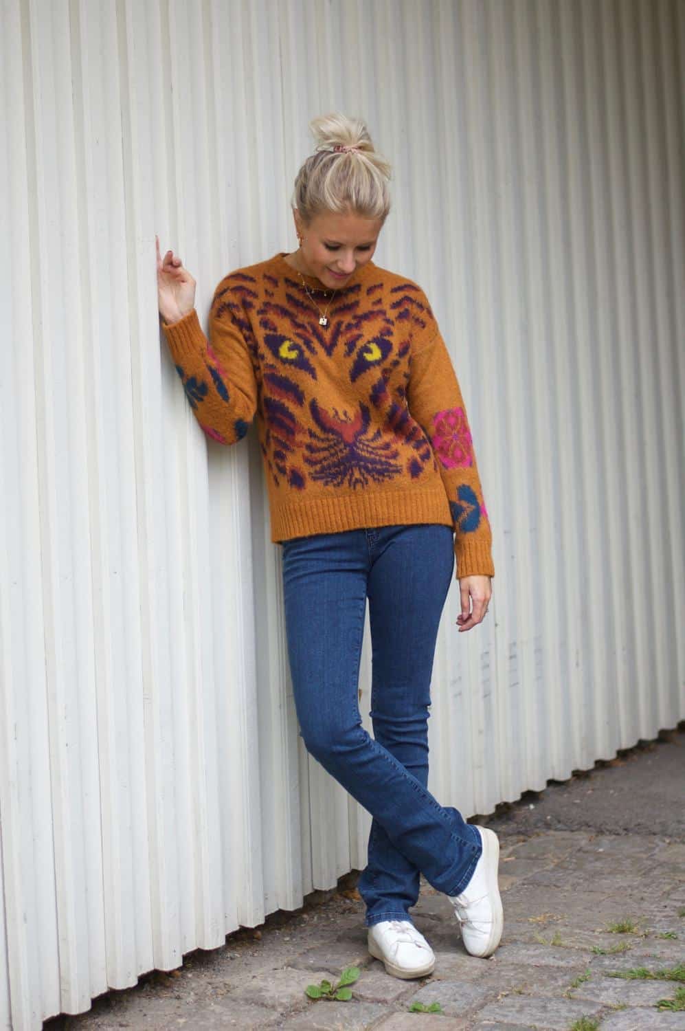 rich&royal crew neck Tiger print