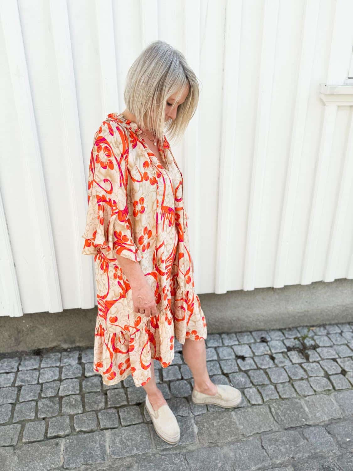 Sissel Edelbo Brasilia Dress Orange / Beige