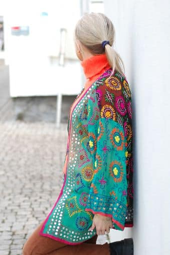 Sissel Edelbo Channai Short Kimono Green