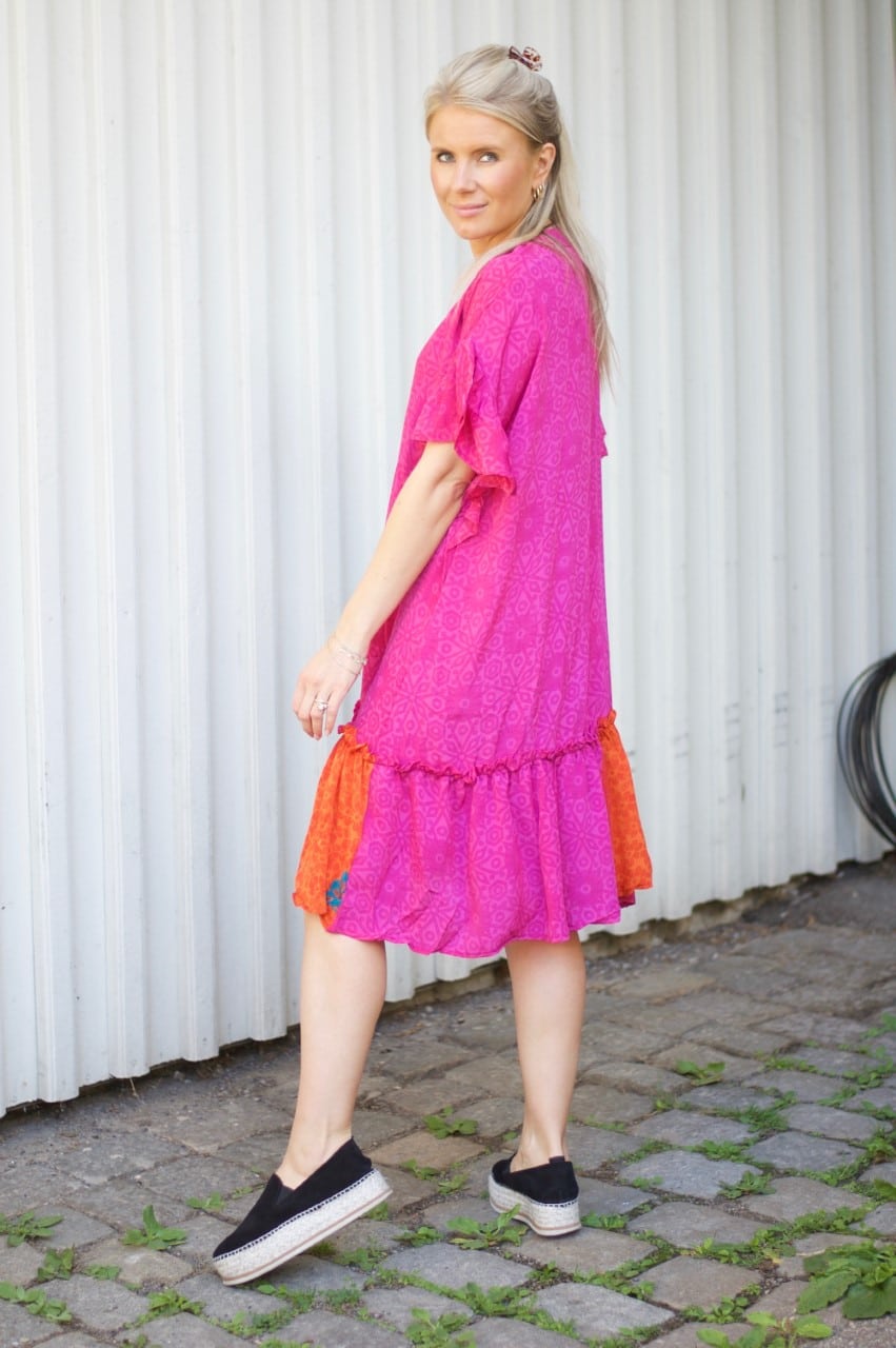 Sissel Edelbo Charm Short Dress Hot Pink