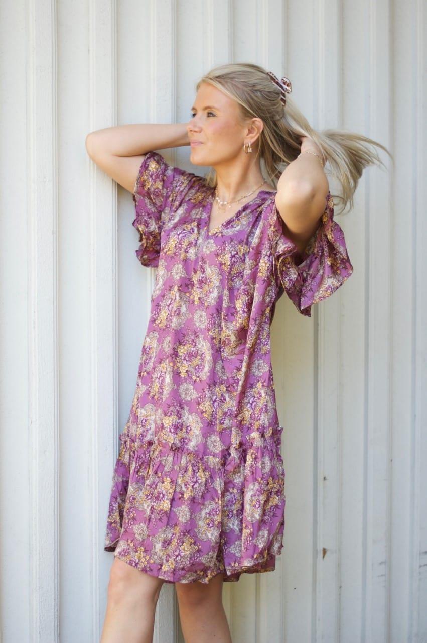 Sissel Edelbo Charm Short Dress Purple