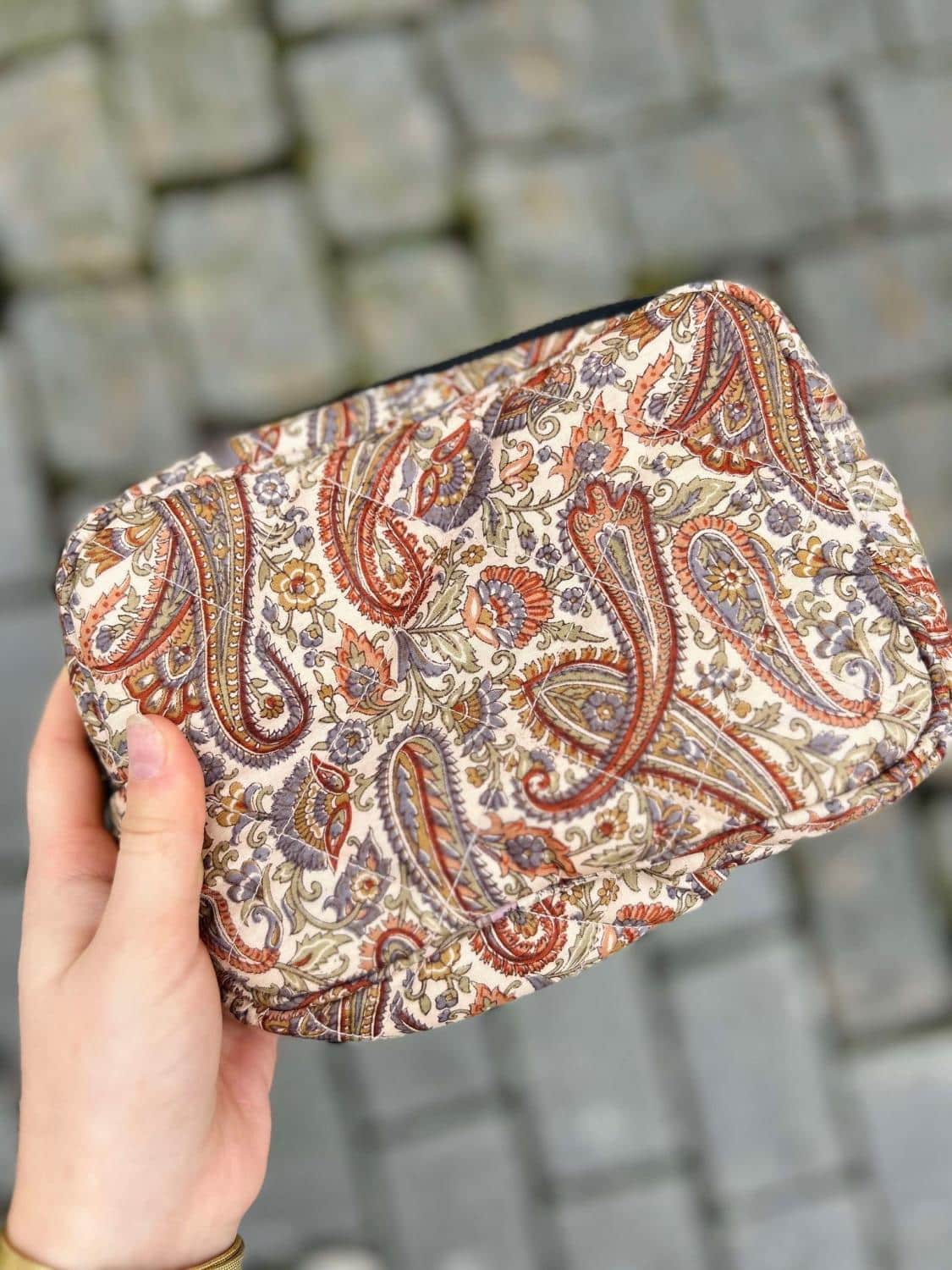 Sissel Edelbo Julie Silk Cosmetic Bag Beige Multi