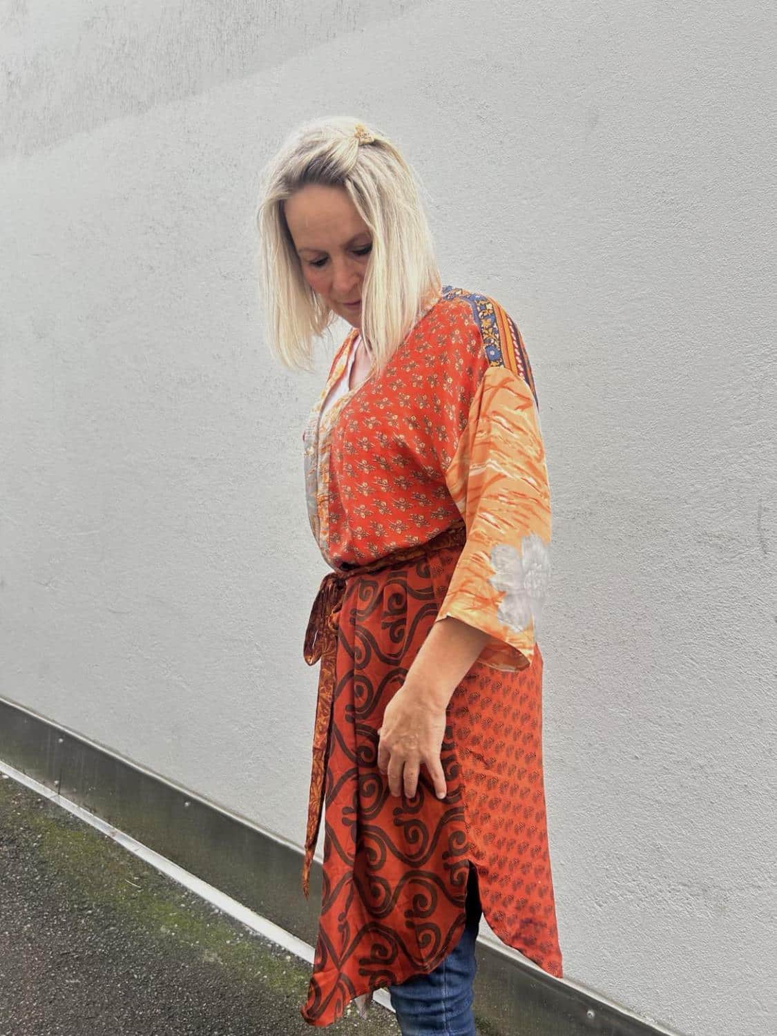 Sissel Edelbo Kimono Mongelia Orange/Rød