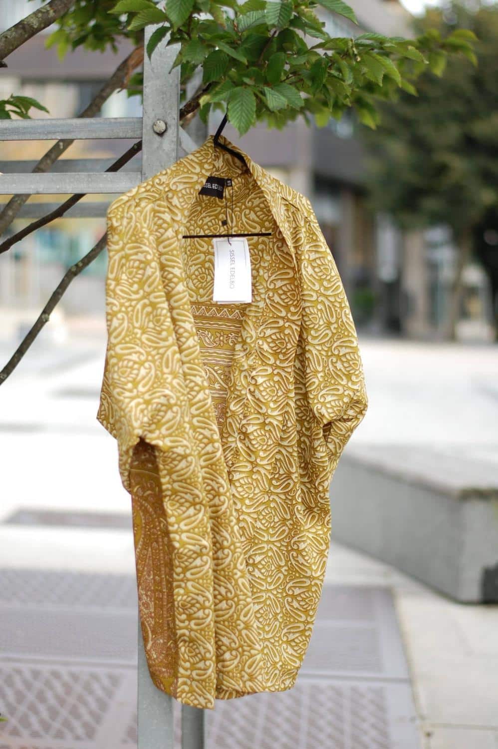 Sissel Edelbo Lotus Short Kimono Green