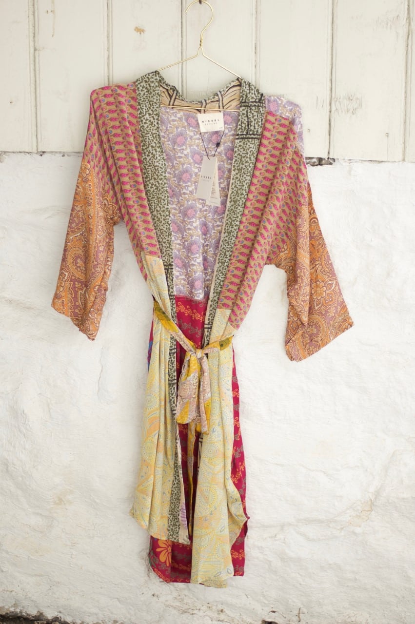 Sissel Edelbo Magnolia Long Kimono Orange/Pink