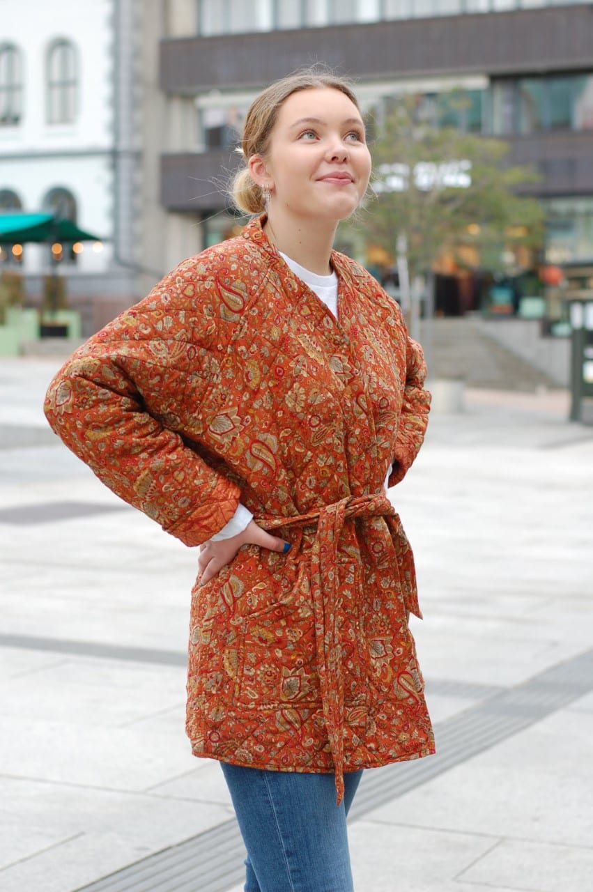 Sissel Edelbo Mia Quilted Jacket Orange