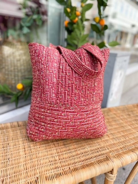 Sissel Edelbo Sophia Silk Tote Bag Red