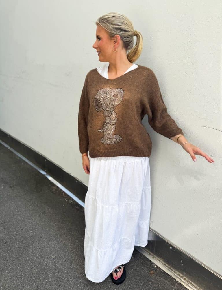 Snoopy Sweater Brown