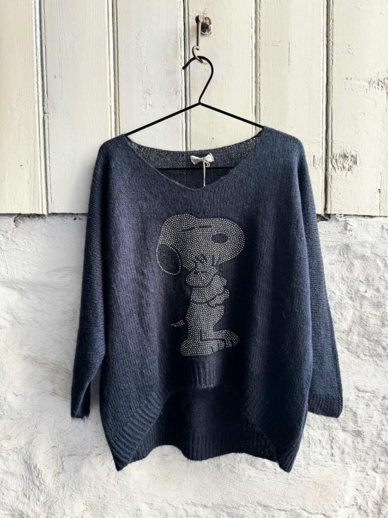Snoopy Sweater Dark Blue
