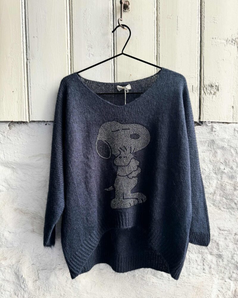 Snoopy Sweater Dark Blue