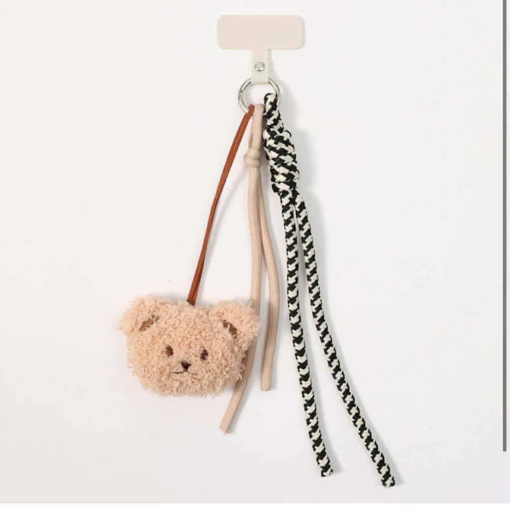 Sticky Bestie Phone Charm Teddy Beige