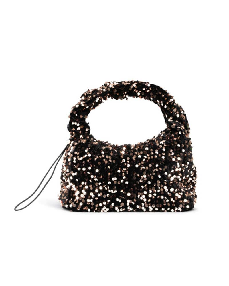 Sui Ava Anne Sequins Bag Brown