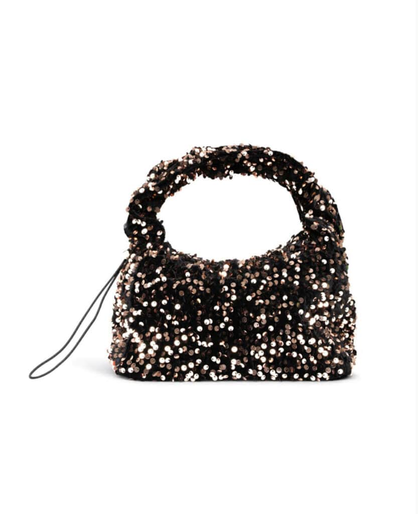 Sui Ava Anne Sequins Bag Brown