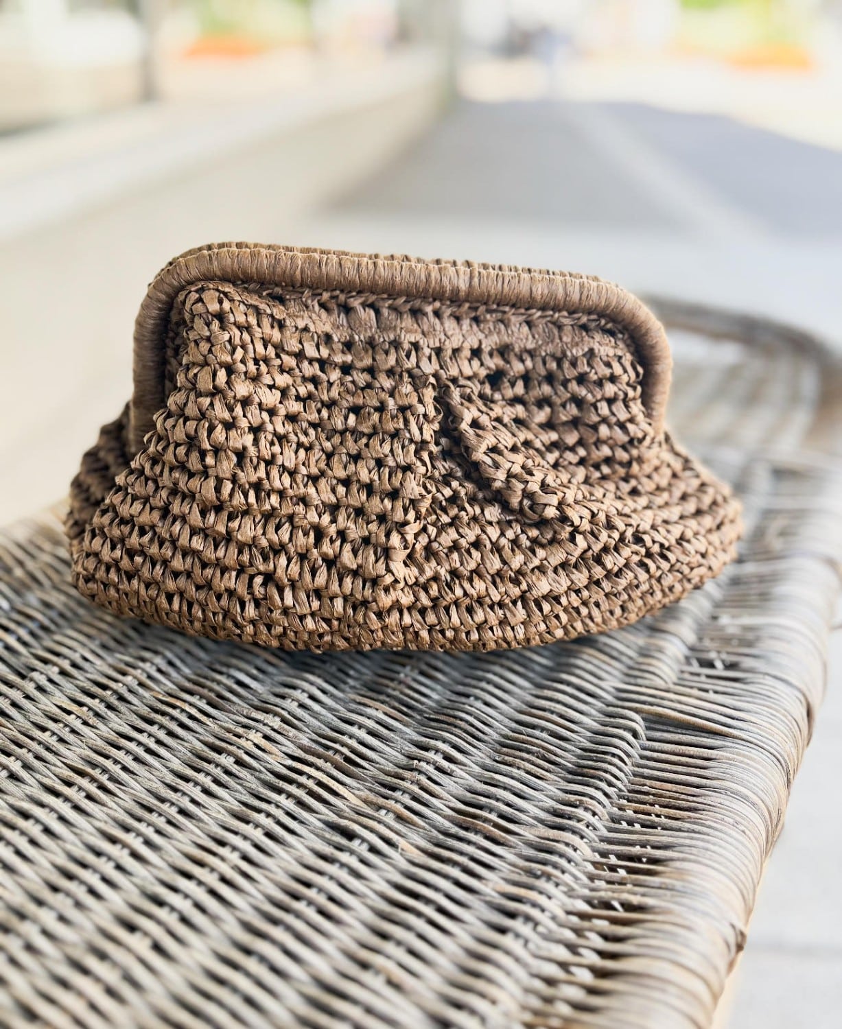 Sui Ava Olivia Bloom Bag Dark Brown