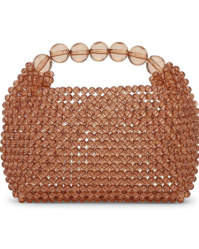 Sui Ava Slouchy Beaded Bag Toffee